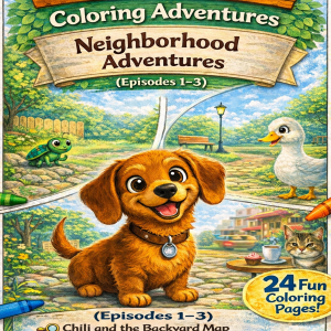 Chili Tales Coloring Book Episodes 1-3 printable PDF for kids ages 3-8